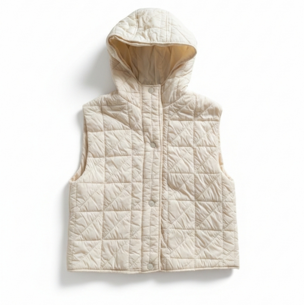Zara Kids Hooded Quilted Puffer Vest